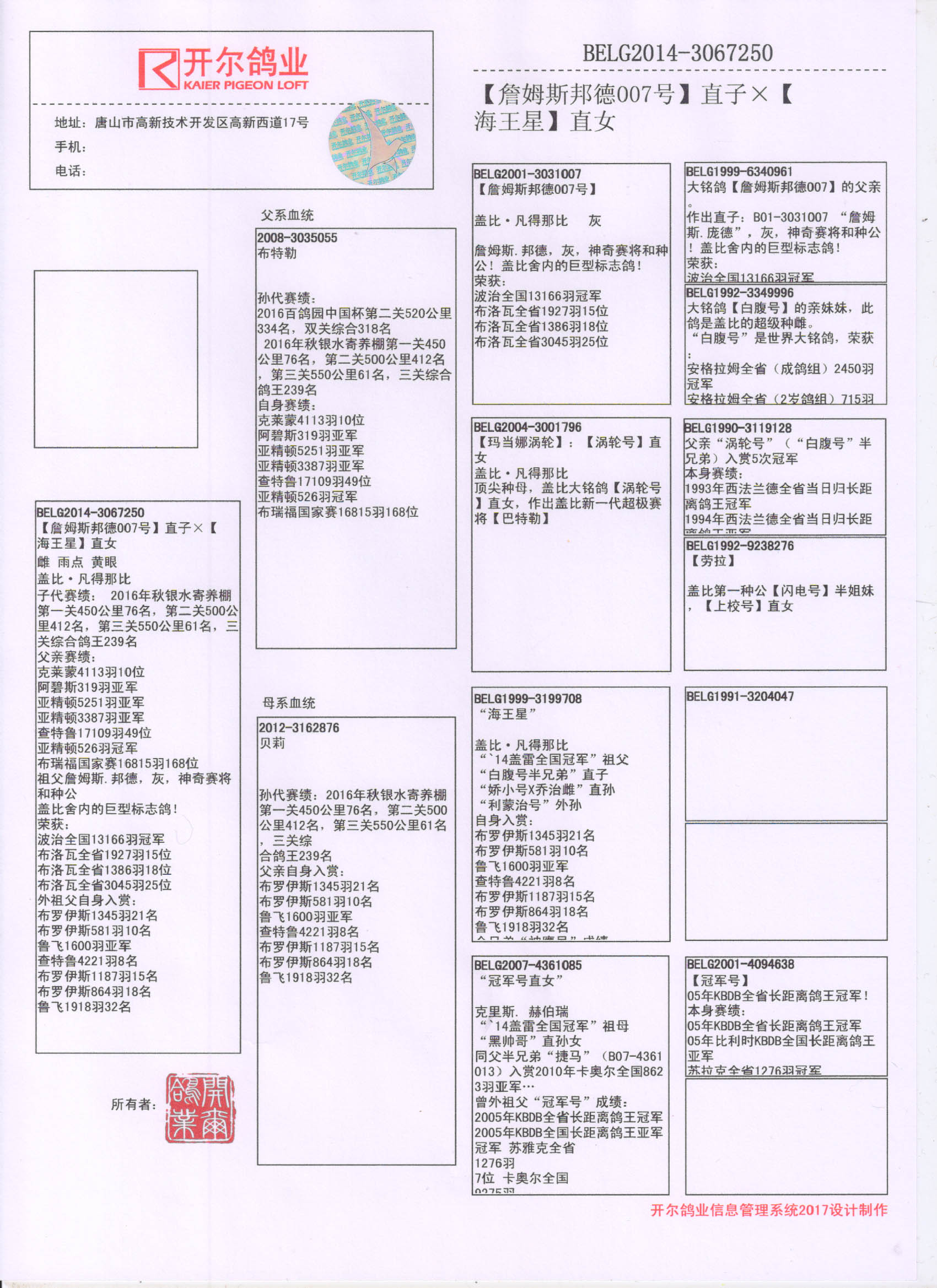 唐山开尔鸽业 - 中信网铭鸽展厅 www.ag188.com