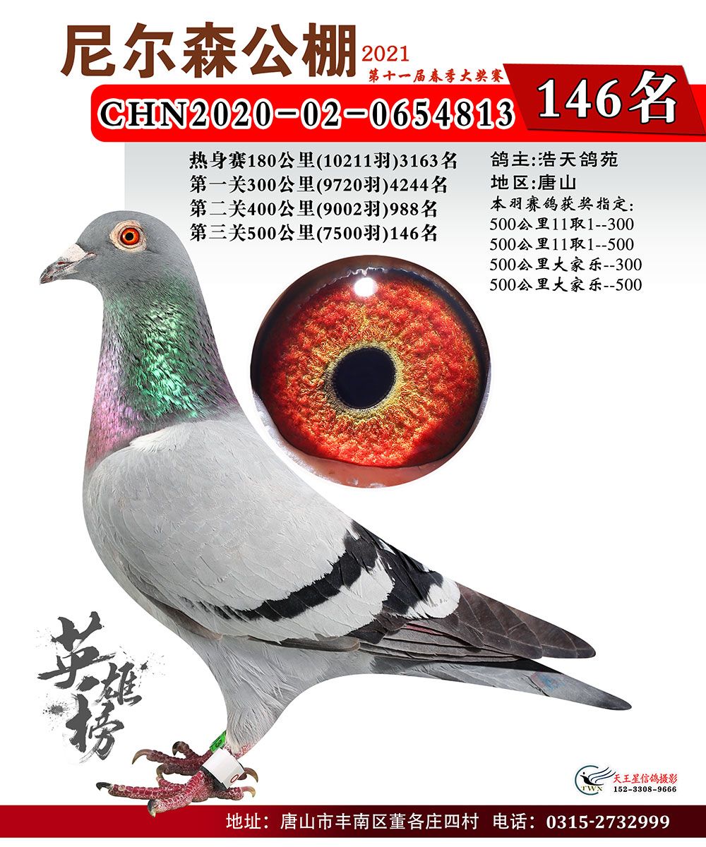 唐山尼尔森公棚2021年春季决赛101200名