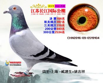 江苏长江决赛106名