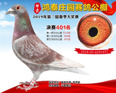 甘肃鸿泰庄园决赛401名