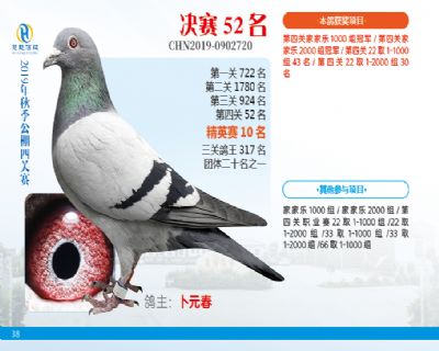 威力慧能决赛52名