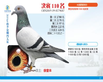 威力慧能决赛110名