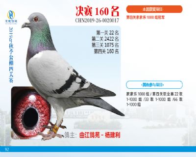 威力慧能决赛160名