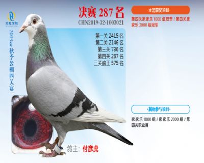 威力慧能决赛287名