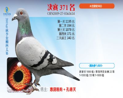 威力慧能决赛371名