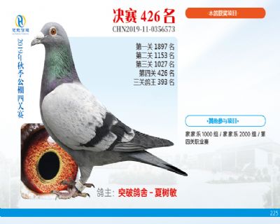 威力慧能决赛426名