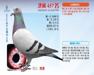 威力慧能决赛457名