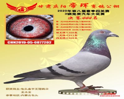 甘肃帝珲决赛444名