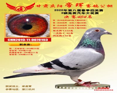 甘肃帝珲决赛454名