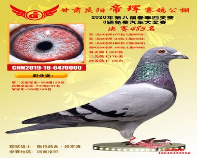 甘肃帝珲决赛485名
