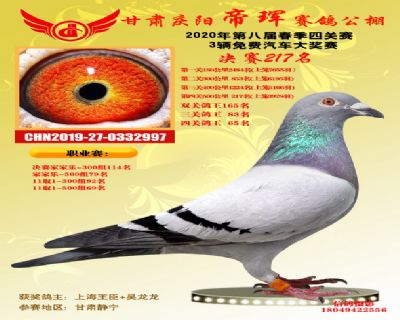 甘肃帝珲决赛217名