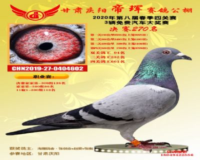 甘肃帝珲决赛270名