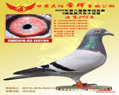 甘肃帝珲决赛298名