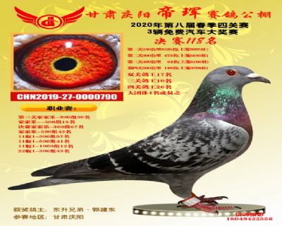 甘肅帝琿決賽118名