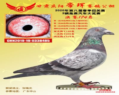 甘肅帝琿決賽174名