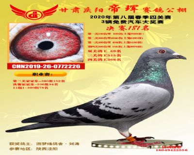 甘肅帝琿決賽181名