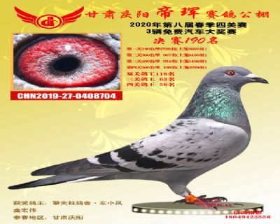 甘肅帝琿決賽190名
