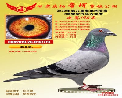 甘肅帝琿決賽193名