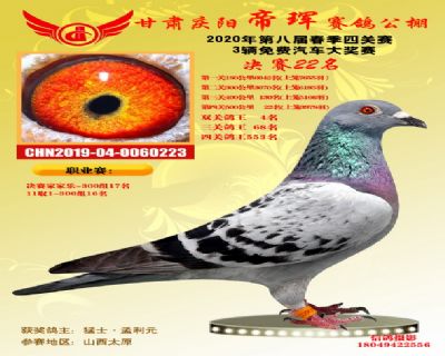 甘肃帝珲决赛22名