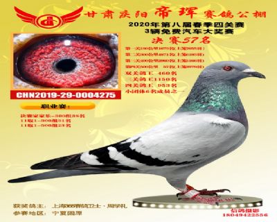 甘肃帝珲决赛57名