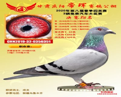 甘肃帝珲决赛86名