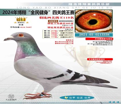 特比四關(guān)鴿王119名