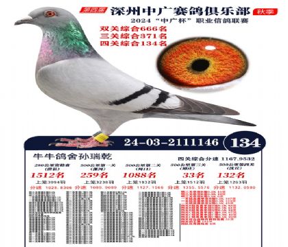 中廣杯134名