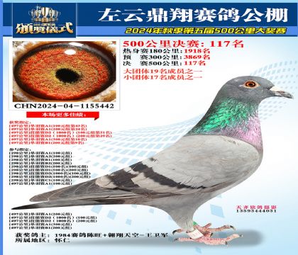 左云鼎翔决赛117名
