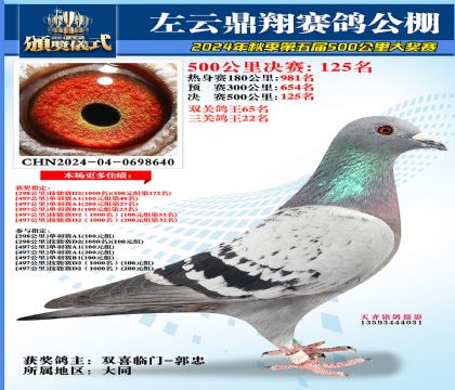 左云鼎翔决赛125名