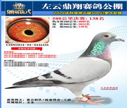 左云鼎翔决赛138名