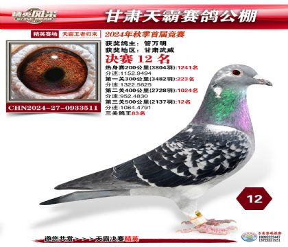 甘肅天霸決賽12名