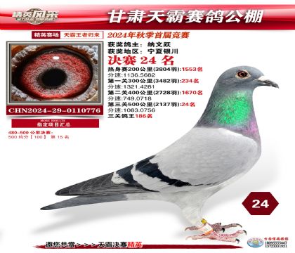 甘肅天霸決賽24名
