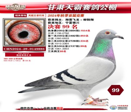 甘肅天霸決賽99名