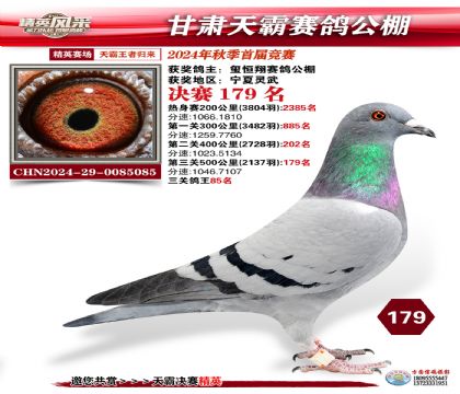 甘肅天霸決賽179名