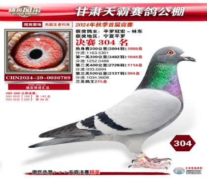 甘肅天霸決賽304名