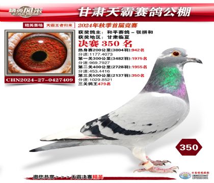 甘肅天霸決賽350名