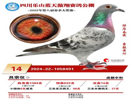 四川藍(lán)天傲翔決賽14名