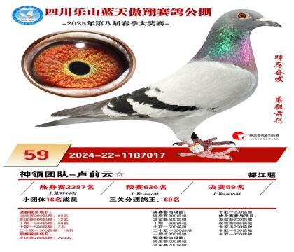 四川藍(lán)天傲翔決賽59名
