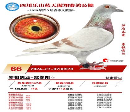 四川藍(lán)天傲翔決賽66名