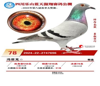 四川藍(lán)天傲翔決賽78名