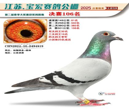 寶宏春棚決賽106名