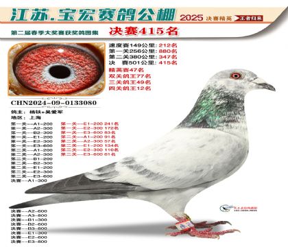 寶宏春棚決賽415名