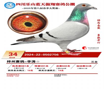 四川藍天傲翔加站賽34名