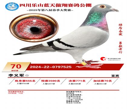 四川藍天傲翔加站賽70名