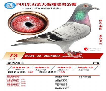 四川藍天傲翔加站賽73名