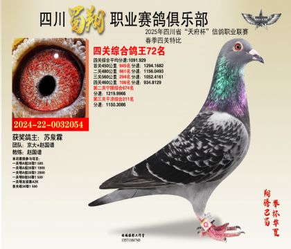 四川蜀翔四關(guān)鴿王72名
