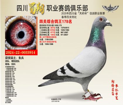 四川蜀翔四關(guān)鴿王178名