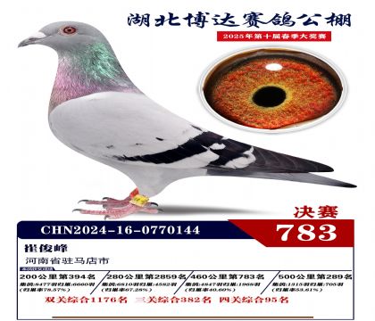 博達春棚決賽783名
