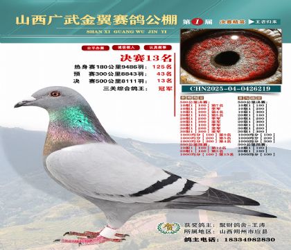 廣武金翼決賽13名