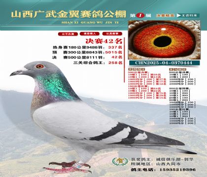 廣武金翼決賽42名